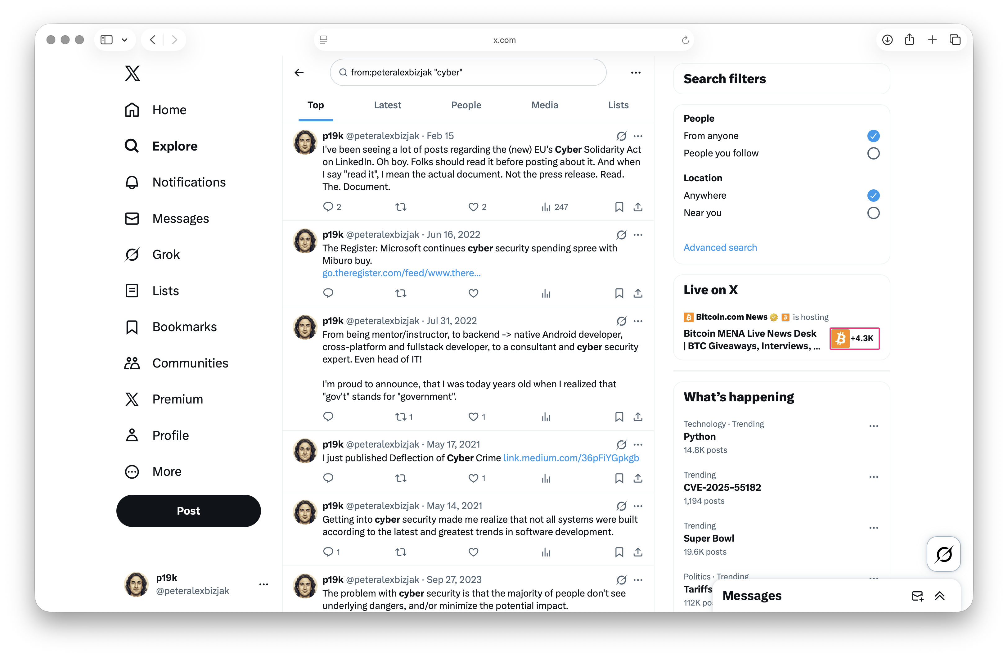 You can figure out everything about a person from Twitter